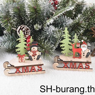 【Buran】จี้ไม้แฮนด์เมด Diy สําหรับตกแต่งบ้าน ออฟฟิศ ปาร์ตี้คริสต์มาส