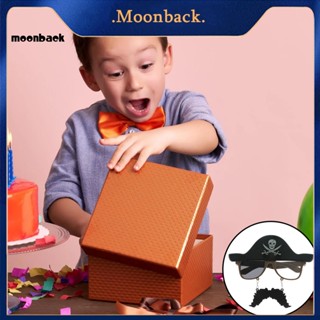 &lt;moonback&gt; แว่นตาโจรสลัด ฮาโลวีน พร็อพหัวกะโหลก สําหรับตกแต่งปาร์ตี้ผีสิง โจรสลัด