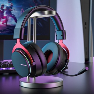 [ElectronicMall01.th] ชุดหูฟังเกมมิ่งไร้สายบลูทูธ ไฟ RGB พร้อมไมโครโฟน สําหรับ PS4 Switch PC คอมพิวเตอร์ เกม