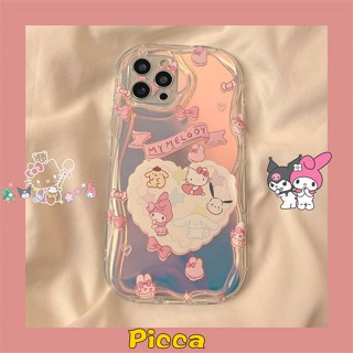 เคสโทรศัพท์มือถือ ขอบโค้ง ลายเมโลดี้น่ารัก 3D สําหรับ Oppo A57 A17 A16 A3s A5s A76 A74 A31 A92 A54 A12 A9 A17k A55 A78 A5 A96 A53 A7 A15 A95 A16E A16K A52 A77s A1k Reno 8T 4F 5 6 เคสใส่บัตร