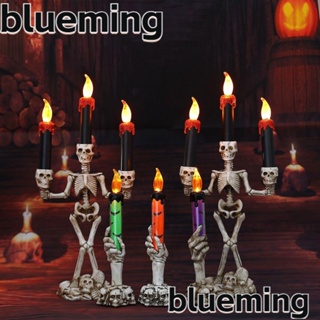 Blueming2 โคมไฟ LED พลาสติก รูปผี ไร้เปลวไฟ สําหรับตกแต่งปาร์ตี้ฮาโลวีน