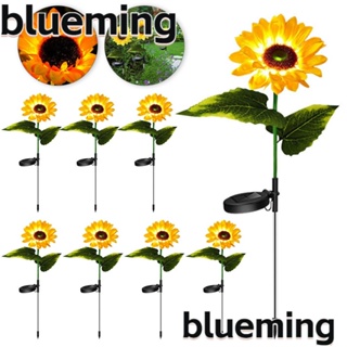 Blueming2 โคมไฟ LED พลังงานแสงอาทิตย์ รูปดอกทานตะวัน 1/3 กันน้ํา สําหรับตกแต่งสวน กลางแจ้ง