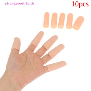 Strongaroetrtu ปลอกซิลิโคนเจลสวมนิ้วหัวแม่มือ บรรเทาอาการปวดนิ้วมือ 10 ชิ้น ต่อชุด