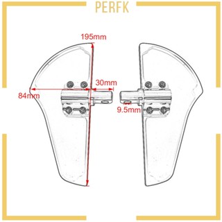 [Perfk] ที่พักเท้าผู้โดยสาร ด้านหลัง อุปกรณ์เสริม สําหรับรถมอเตอร์ไซด์ XL 2 ชิ้น