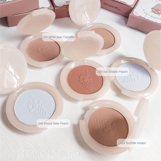 Slightly Drunk Sweet Monochrome Powder Blusher Matte NATURAL Long Lasting Makeup Contour Powder Blusher สีแดง Rouge เงา Facial Contour Powder แป้งนุ่ม Pressed Powder Blush puueqg