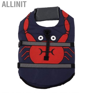 Allinit Pet Dogs Puppy Life Jacket Swimming Float Vest Reflective Buoyancy S-L Size