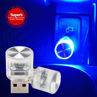 Sunisa1 โคมไฟ LED รูปปลั๊กเสียบ USB ขนาดเล็ก แบบพกพา สําหรับตกแต่งภายในรถยนต์ X7F0