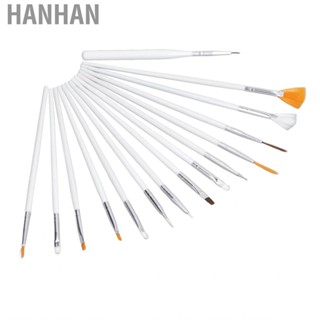 Hanhan 15Pcs Cookies Brushes Set Soft Bristles Comfortable Handle Sugar DIY Tools