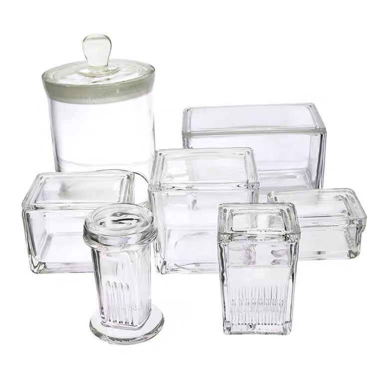 Glass dyeing cylinder laboratory, 5 pieces, 10 pieces, 30 pieces, 60 pieces, high borosilicate dyein