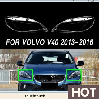 ฝาครอบไฟหน้ารถยนต์ แบบใส แบบเปลี่ยน สําหรับ Volvo V40 2013-2016