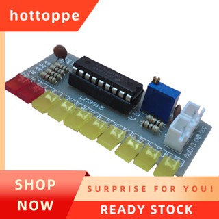 【hottoppe】LM3915 ชุดตัวบ่งชี้ระดับเสียง 10 Led เครื่องวิเคราะห์สเปกตรัมเสียง ชุดบัดกรีอิเล็กทรอนิกส์