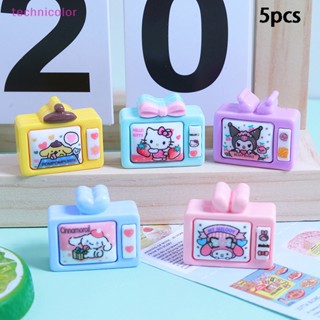 [technicolor] ใหม่ พร้อมส่ง ตุ๊กตาเรซิ่น รูปการ์ตูนอนิเมะ Sanrios Hellokitty Cinnamoroll Melody Kuromi Pompompurin น่ารัก 5 ชิ้น