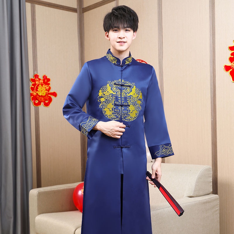 中 中国เครื่องแต่งกายบาโรกีบารา装男装头中国风装大衣式服套装สไตล์ที่ดีที่สุดผู้ชายชุดพี่ชายชุดถังสูทผู้ชายจีนตลก9.26 - รูปที่ 6