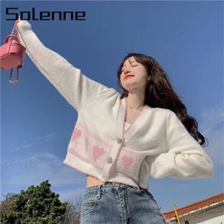 Solenne เสื้อคลุม เสื้อกันหนาว ทันสมัย ทันสมัย นุ่มนวล น่ารัก A21K03D37Z230912