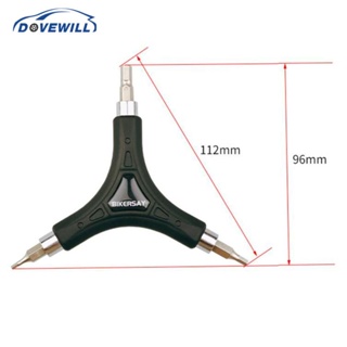 [Dovewill] ประแจหกเหลี่ยม รูปตัว Y แบบพกพา สําหรับซ่อมแซมจักรยาน