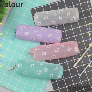 Valour กระเป๋าดินสอ ลายดอกเดซี่น่ารัก สีแคนดี้ สีดํา