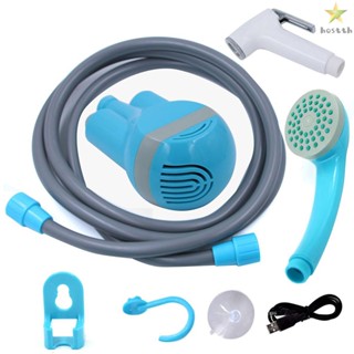 Portable Shower Outdoor/Indoor USB Charging Handheld Rechargeable Showerhead Pumps for Camping Travel Car Wash Swimming Pool