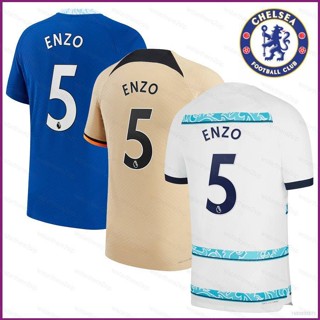 เสื้อกีฬาแขนสั้น ลายทีมชาติฟุตบอล Chelsea Jersey Home Away Enzo NP2 2022-2023 พลัสไซซ์ PN2