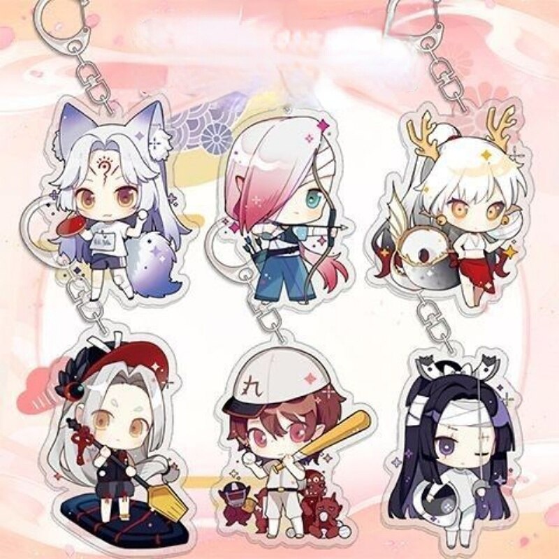 พวงกุญแจอนิเมะ Onmyoji Sports Meet Yamata No Orochi อะนิเมะ chibi อะคริลิค standee จอแสดงผลตกแต่ง