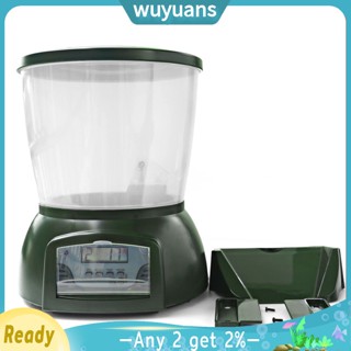 Wuyuans เครื่องให้อาหารปลาอัตโนมัติ ดิจิทัล จับเวลา หน้าจอ LCD สําหรับตู้ปลา