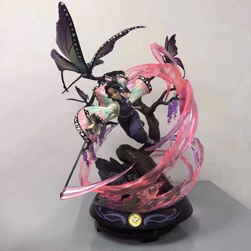 36cm Kimetsu No Yaiba Action Figure GK Kochou Shinobu Anime Figure Demon Slayer Kochou Shinobu Kanro