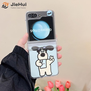 Jiehui เคสโทรศัพท์มือถือแฟชั่น สามชิ้น สําหรับ Samsung Z Flip5 Z Flip4 Z Flip3 ZMG