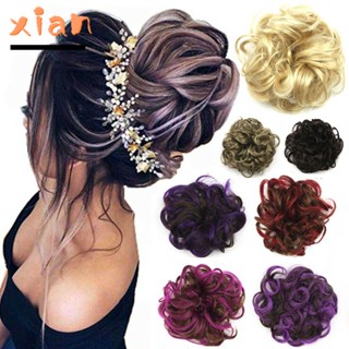 Xianen ที่คาดผม เครื่องประดับผม ผม ซาลาเปา ผมหยิก Scrunchie