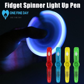 ของเล่นปากกา Fidget Spinning Light Up Pen สําหรับเด็ก T4Y7