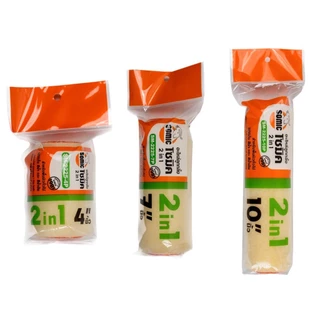 ลูกกลิ้งทาสีโซมิค SOMIC รุ่น 2in1 (SM-2225) OIL8448 - ลูกกลิ้งอเนกประสงค์ สำหรับงานสีทั่วไป 4 นิ้ว 7 นิ้ว 10 นิ้ว