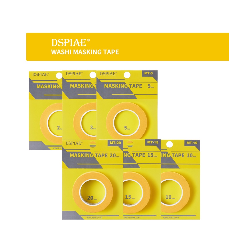 Dspiae MT-02 Washi Masking Tape 2mm ~ 20mm
