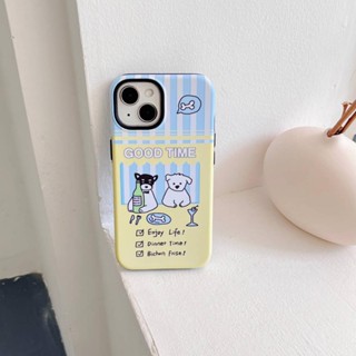 เคสโทรศัพท์มือถือแบบแข็ง ลายสุนัขน้อย สําหรับ iPhone 11 12 12Pro 12ProMax 13 13Pro 13ProMax 14 14Pro 14ProMax