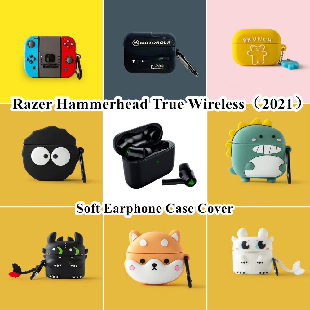 【imamura】เคสหูฟัง แบบนิ่ม ลายการ์ตูนน่ารัก สําหรับ Razer Hammerhead True Case