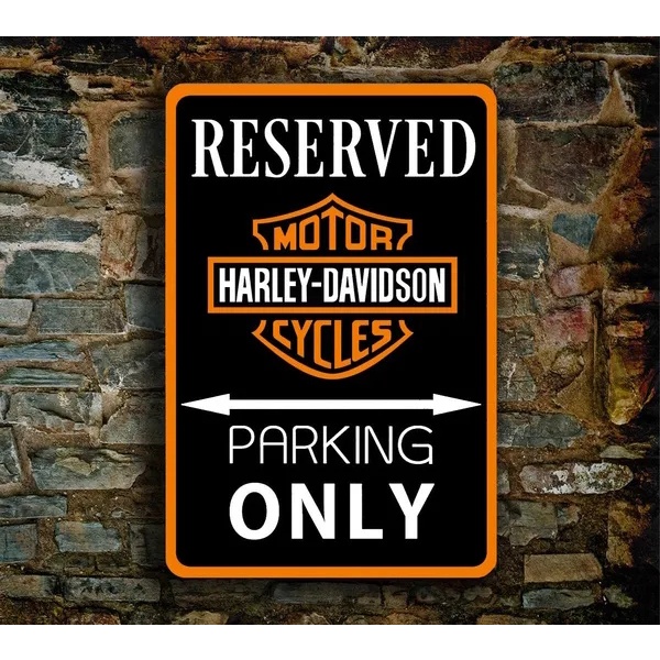 แฟชั่น Harley Davidson ที่จอดรถเฉพาะป้ายโลหะ – Harley Davidson ป้ายโรงรถ Camaro Ss ตกแต่งโรงรถ