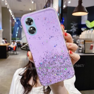 Phone Case OPPO A38 A58 A78 4G พร้อมส่ง เคสโทรศัพท์มือถือแบบนิ่ม กันกระแทก ลายกลิตเตอร์ท้องฟ้ากลางคืน สําหรับ