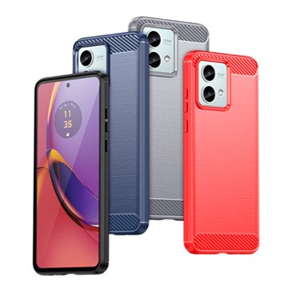 เคสคาร์บอนไฟเบอร์ TPU กันกระแทก สําหรับ Motorola Moto G84