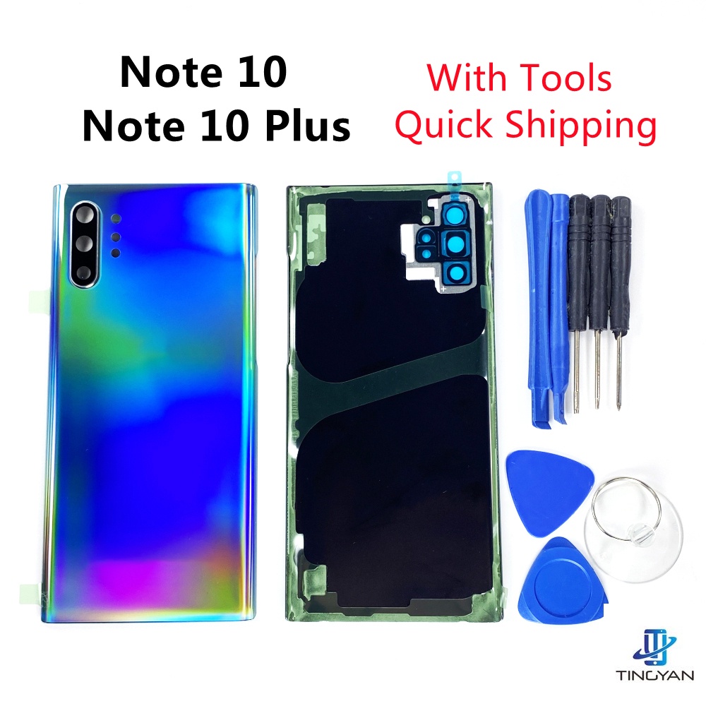 ฝาครอบแบตเตอรี่ด้านหลัง พร้อมเครื่องมือ สําหรับ Samsung Galaxy Note 10 Plus N9750 N975F NOTE10 N970 