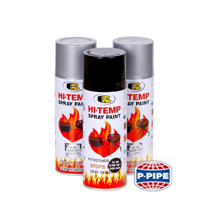 สีสเปรย์ทนความร้อนสูง Hi Temp1200°F(650°C) เกรดพิเศษ  ขนาด 400 ml