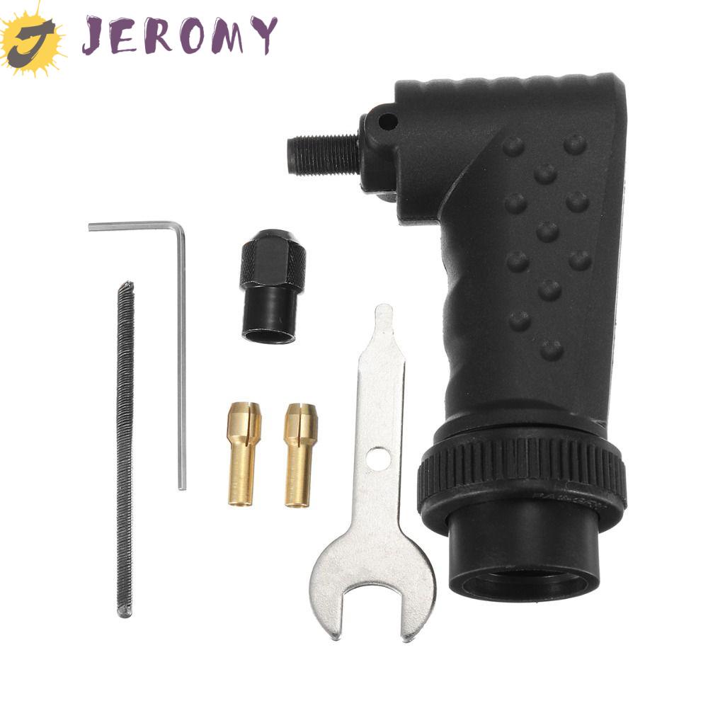 Jeromy ชุดอะแดปเตอร์แปลงมุมขวา 90 องศา ทนทาน ปรับได้ สําหรับเครื่องเจียรไฟฟ้า
