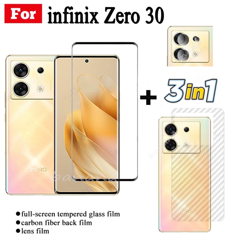 ฟิล์มกระจกนิรภัยกันรอยหน้าจอ 3 in 1 สําหรับ Infinix Zero 30 5G Infinix Zero30 Zero 3 0