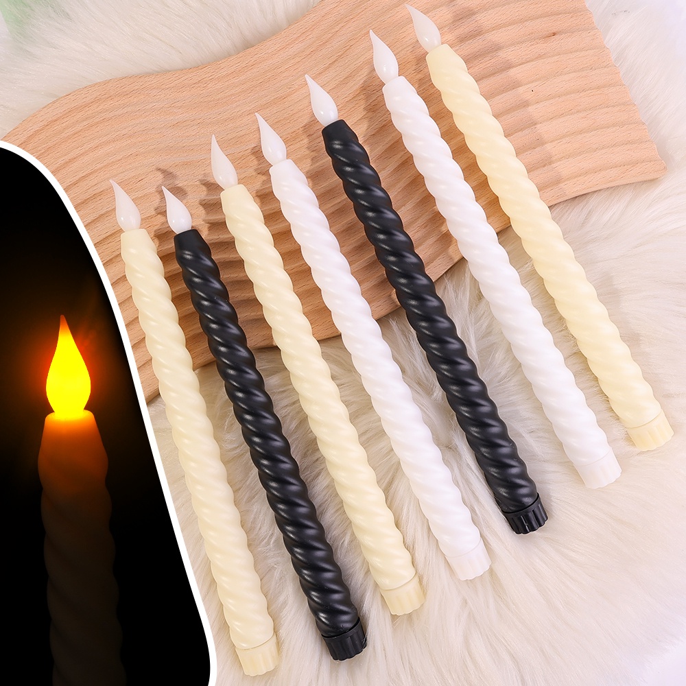โคมไฟเทียน LED 3D ไร้เปลวไฟ เสมือนจริง ใช้แบตเตอรี่ สําหรับตกแต่งงานแต่งงาน