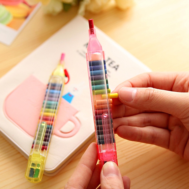 ดินสอสี เปลี่ยนสีได้ 20 สี ล้างทําความสะอาดได้ สําหรับนักเรียน สํานักงาน เครื่องเขียน