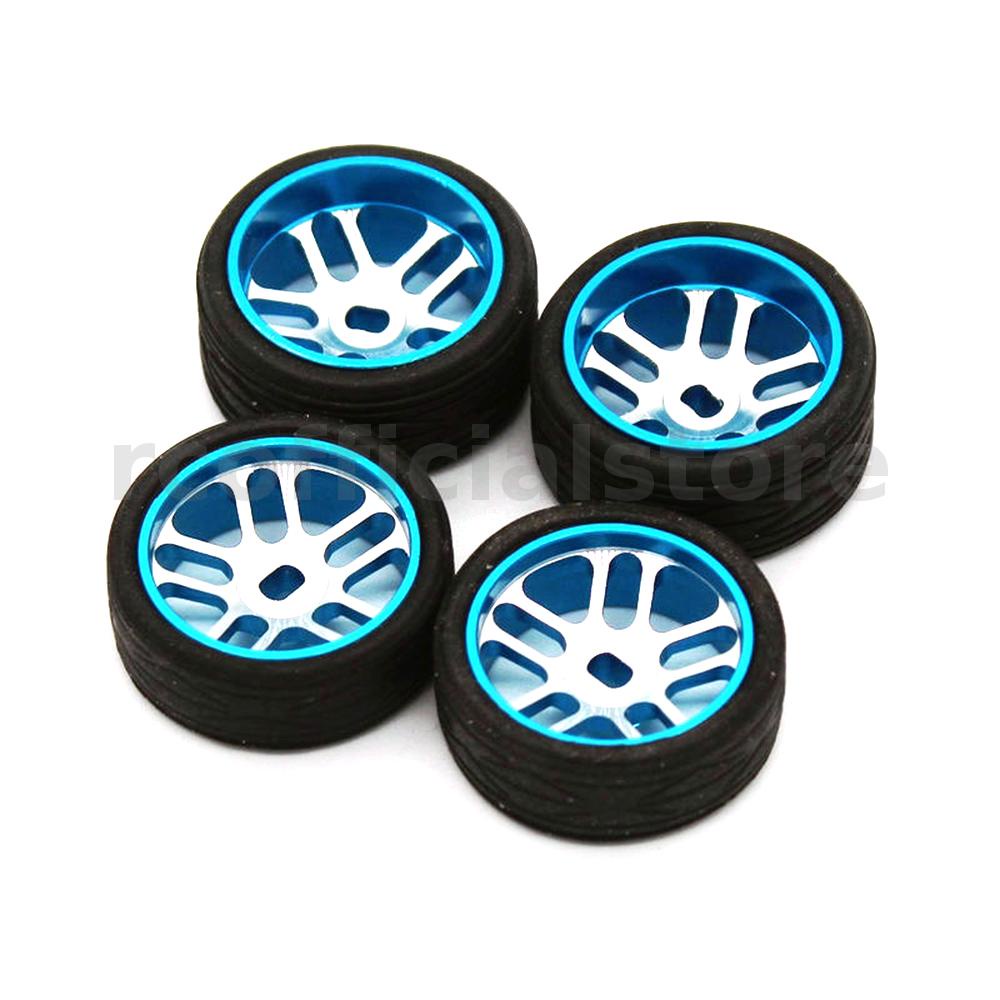 ดุมล้อโลหะ 1/28 สองแคบ และยางกว้าง สําหรับรถบังคับ Wltoys 284131 อะไหล่โมเดล