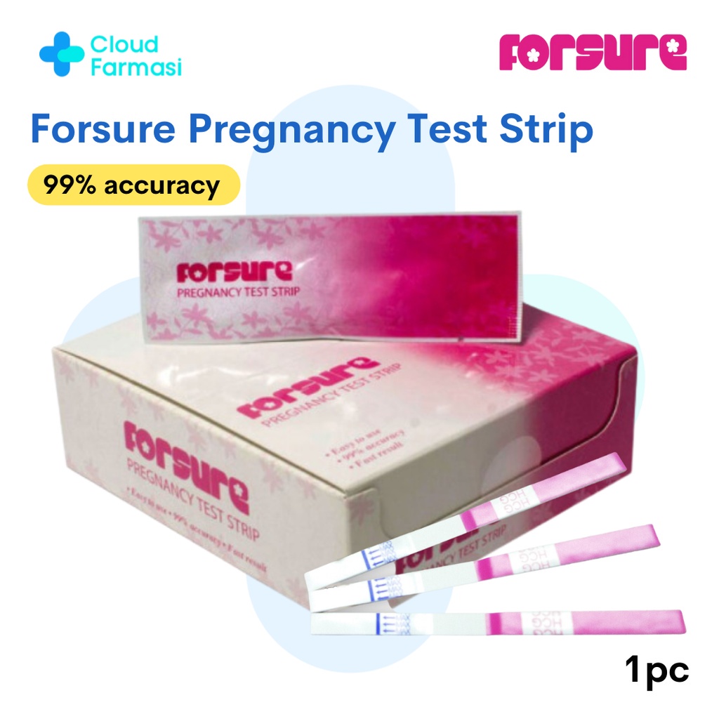[Cloud Farmasi] Forsure hCG Pregnancy Rapid Test Strip 1