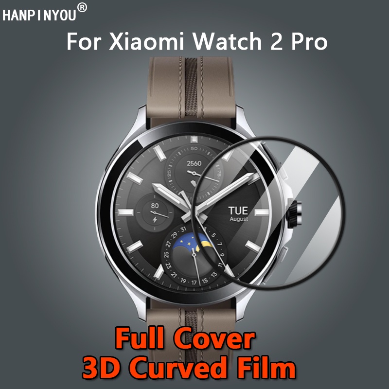 เข้ากันได้กับ Xiaomi Watch 2 Pro Ultra Clear Full Cover 3D Curved Soft PMMA Film Screen Protector - 
