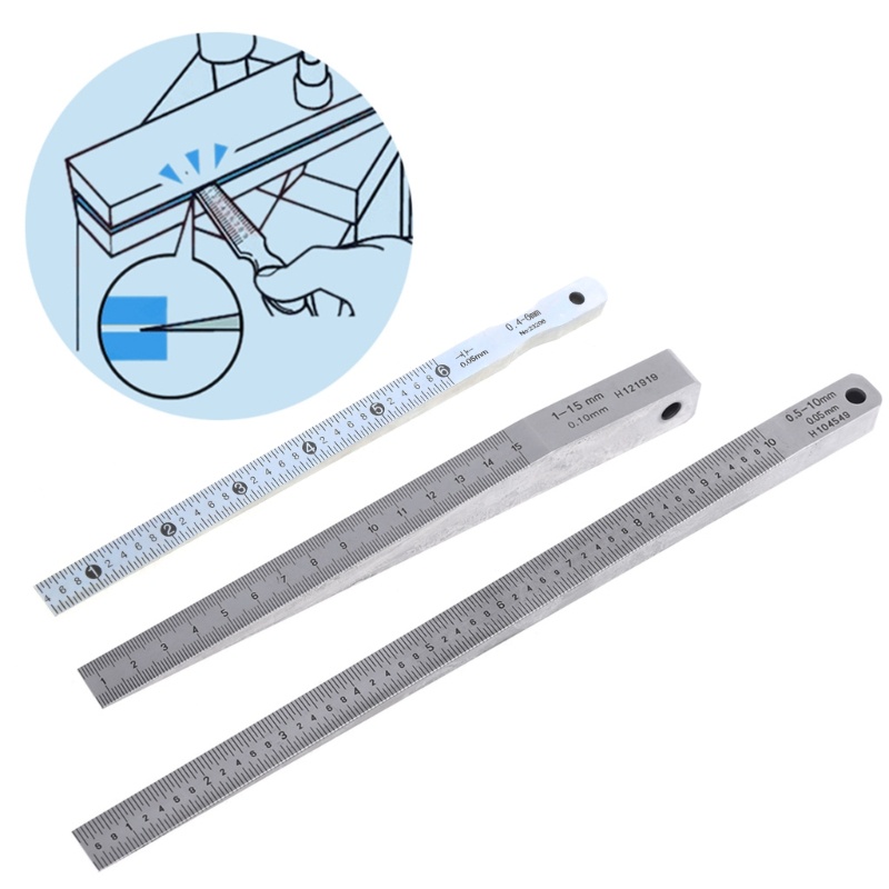 HIk Taper Gauge เชื่อม Feeler Wedge Gauge เครื่องมือวัดรู 1-15 มม.0 5-10 มม.0 4-6 มม.