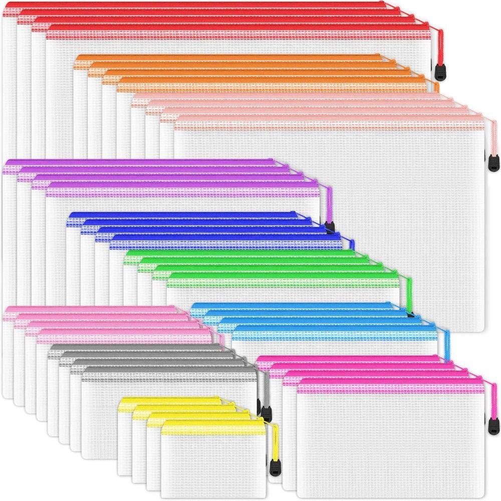 Mauriceoya กระเป๋าตาข่าย มีซิป กันน้ํา ขนาด A3 A4 A5 A6 สําหรับใส่เครื่องสําอาง เอกสาร