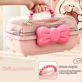 COD กล่องเก็บเครื่องประดับ แบบหลายชั้น กิ๊บติดผม สร้อยคอ ที่คาดผม โบว์ สําหรับเด็ก คุณภาพดีมาก
