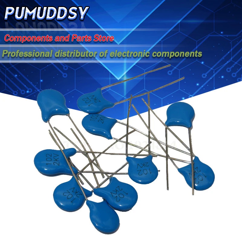 20PCS ตัวเก็บประจุเซรามิกแรงดันสูง 2KV 15PF 22PF 100PF 120PF 150PF 220PF 330PF 470PF 680PF 1NF 2.2NF