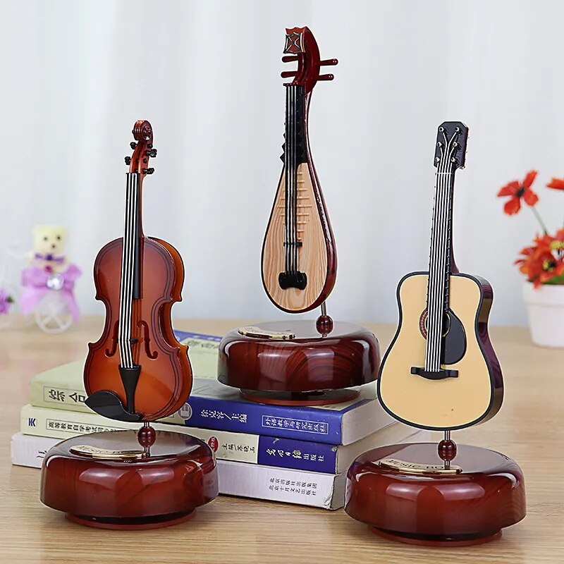 Classical musical instrument octave to violin music box home wine cabinet decoration Chinese Pipa oc