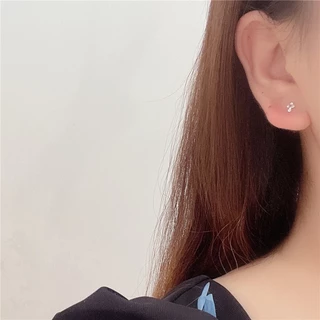 7 คู่ พลาสติก ต่างหู สําหรับผู้หญิง แพ้ง่าย เจาะ ต่างหู ชุดสีดํา มินิ ต่างหู สําหรับเด็ก อุปกรณ์เสริม ชุดเครื่องประดับ